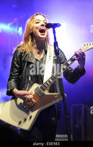 Northern Invasion Heavy Metal Festival 2015  Featuring: Halestorm Where: Somerset Amphitheater, Wisconsin, United States When: 09 May 2015 Stock Photo