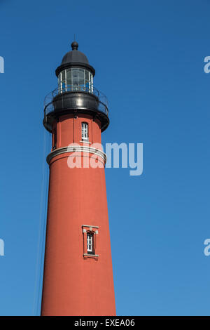 Ponce de Leon Inlet Lighthouse located on Ponce Inlet near Daytona Beach, Florida Stock Photo