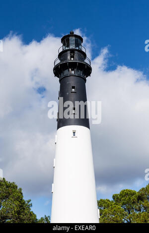 Beautiful Day at Hunting Island Lighthouse on Hunting Island, South Carolina. Stock Photo