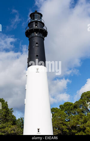 Beautiful Day at Hunting Island Lighthouse on Hunting Island, South Carolina. Stock Photo