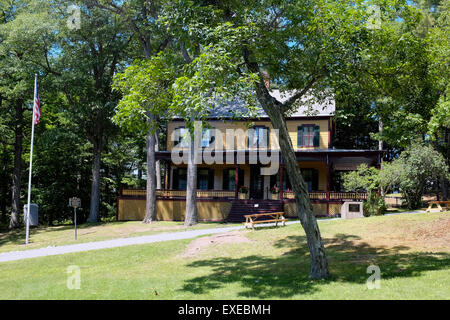 Grant's Cottage President Ulysses Grant last home In Mount McGregor, NY Stock Photo