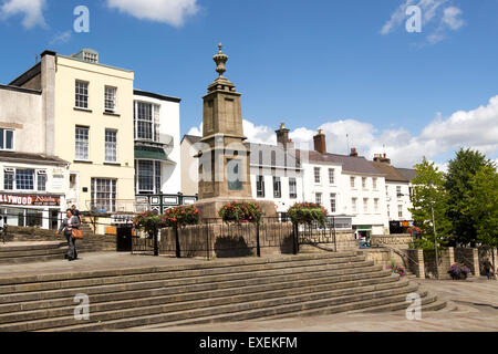 War memorial in town centre of Chepstow, Monmouthshire, Wales, UK Stock Photo