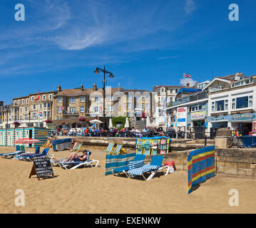 Sandown beach Isle of Wight. Stock Photo