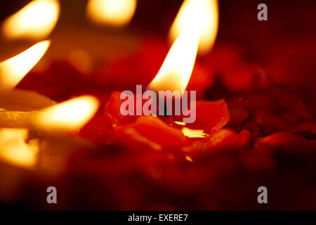 indian diwali Festival Candles Nobody Stock Photo