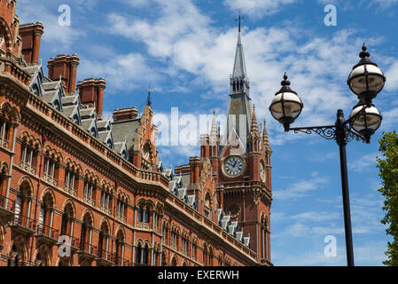 LONDON, UK - JULY 10TH 2015: The former Midland Grand Hotel in Kings Cross, London on 10th July 2015.  The building now houses t Stock Photo