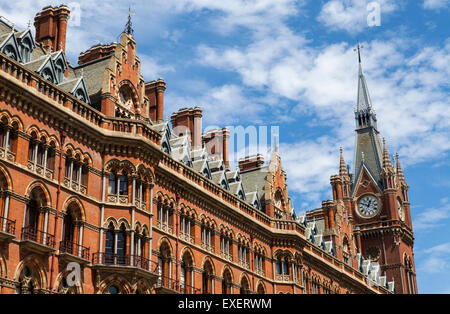 LONDON, UK - JULY 10TH 2015: The former Midland Grand Hotel in Kings Cross, London on 10th July 2015.  The building now houses t Stock Photo