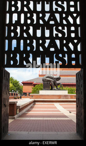 LONDON, UK - JULY 10TH 2015: An entrance to the British Library in Kings Cross, London on 10th July 2015. Stock Photo