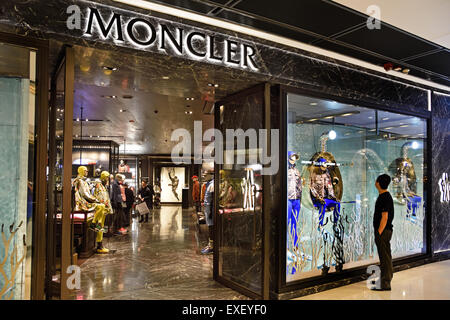 Moncler ( France French Paris )  Fashion store Kowloon Tsim Sha Tsui  China Chinese Stock Photo