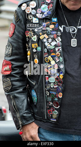 Leather jacket patch hi-res stock photography and images - Alamy