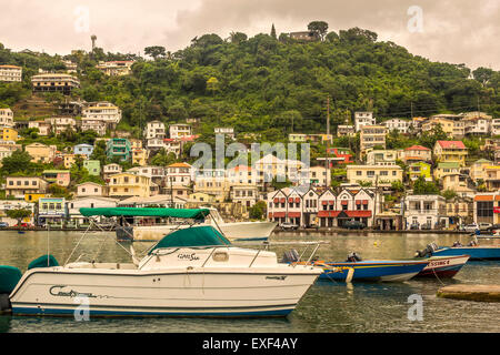 The Inner Harbour (Carenage) St  Georges Grenada West Indies Stock Photo