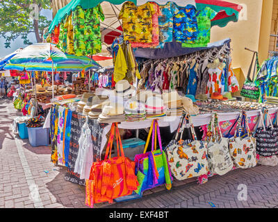 Open Air  Market Philipsburg Saint Martin West Indies Stock Photo