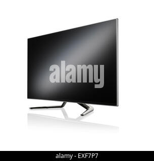 A cut out shot of a modern flat screen tv Stock Photo