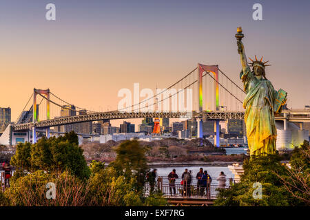 Tokyo, Japan skyline from Odaiba. Stock Photo