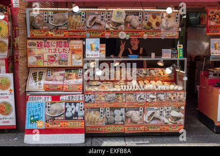 Chinese Food Stall in Nankinmachi (Chinatown) Kobe, Japan Stock Photo