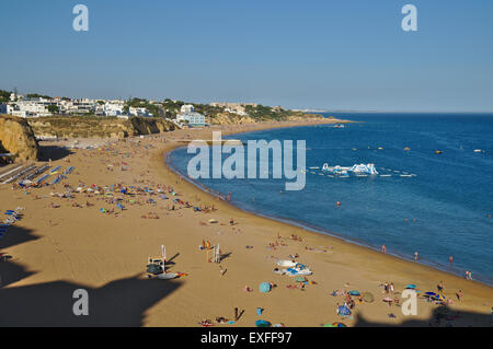 Fishermen's beach (Praia dos Pescadores) during summertime, in Albufeira, Algarve, Portugal Stock Photo