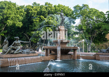 Archibald Fountain, Hyde Park, Sydney, Australia Stock Photo