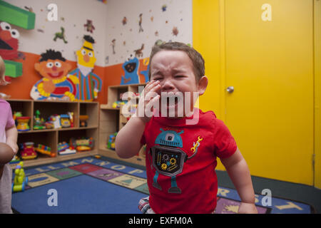 Preschool summer day camp program in the multiethnic Kensington neighborhood of Brooklyn, NY. Stock Photo