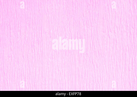 detail of  pink crepe paper texture background Stock Photo