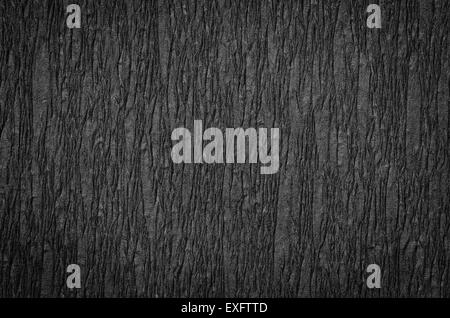 detail of  black crepe paper texture background Stock Photo