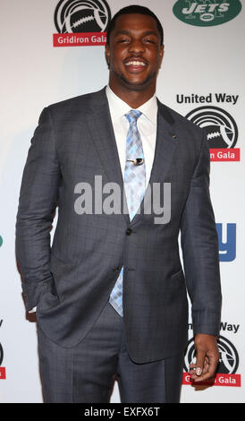 22nd Annual Gridiron Gala Presented by United Way of New York City, the New York Giants and the New York Jets Held at New York Hilton Midtown  Featuring: Quinton Coples Where: New York, New York, United States When: 12 May 2015 Stock Photo