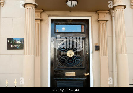 Unusual door in Buckingham town centre, Buckinghamshire, England, UK Stock Photo