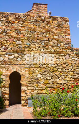 The Alcazaba of Malaga Century X in the Arab period in Malaga Spain Stock Photo