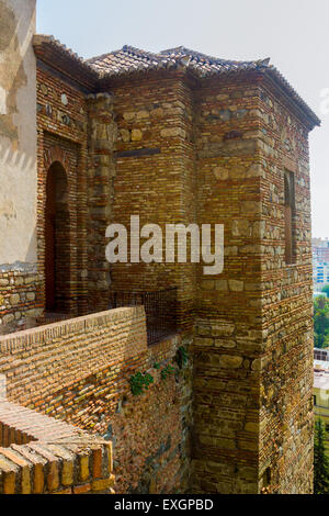 The Alcazaba of Malaga Century X in the Arab period in Malaga Spain Stock Photo