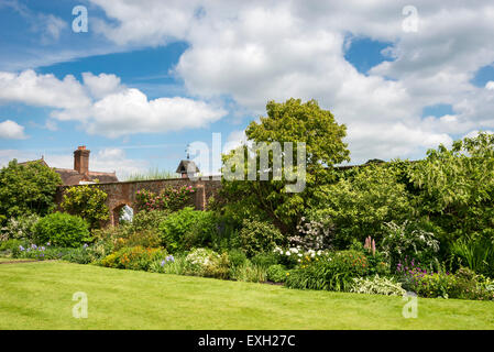 The walled garden at Arley Hall in Cheshire, England. Stock Photo