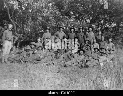 Group of men, Camp Funston 1 Stock Photo