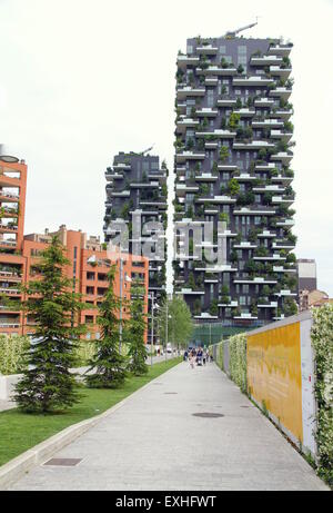 Bosco Verticale buildings in Milan, Italy Stock Photo