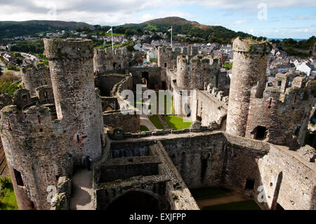 Conwy Castle - Wales - UK Stock Photo
