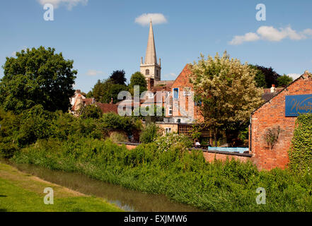 River Great Ouse, Buckingham, Buckinghamshire, England, UK Stock Photo