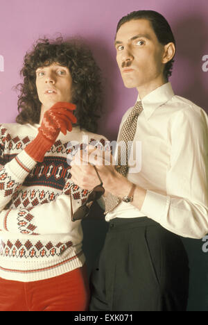 SPARKS American  pop duo in 1974 with Ron Mael at right and brother Russell. Photo: Tony Gale Stock Photo