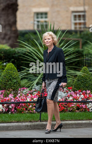 London, UK. 14 July, 2015. Anna Soubry, Minister for Small Business, Industry and Enterprise arrives at Number 10 Downing Street for the weekly Cabinet Meeting. Credit:  Pete Maclaine/Alamy Live News Stock Photo
