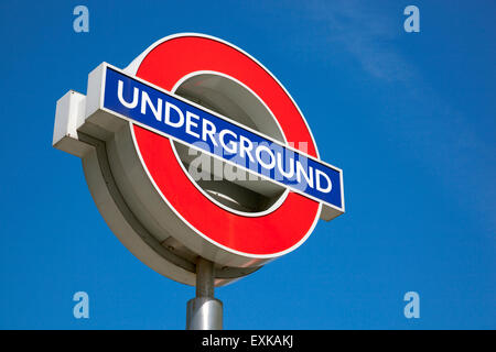 London Underground sign at King's Cross station Stock Photo