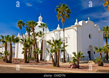 Immaculate Conception Church in Ajo, Arizona, USA. Stock Photo