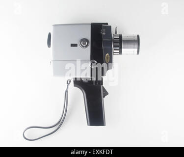 Vintage Yashica Super 8 movie camera. Stock Photo