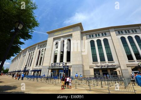 BRONX, NEW YORK, USA - APRIL 10: Outside Yankee Stadium In Front Of Gate 6.  Taken April 10, 2017 In New York. Stock Photo, Picture and Royalty Free  Image. Image 77363087.