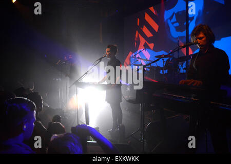 (File) Mina Spiler from the band Laibach performs in Cologne on 14 March 2014. Stock Photo