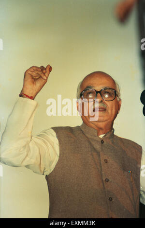 Lal Krishna Advani President Bhartiya janta Party BJP Stock Photo