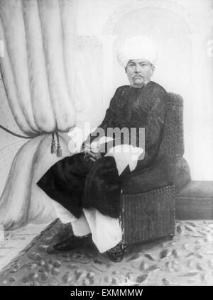 Karamchand Gandhi father of Mahatma Gandhi, India, Asia, old vintage 1800s picture Stock Photo