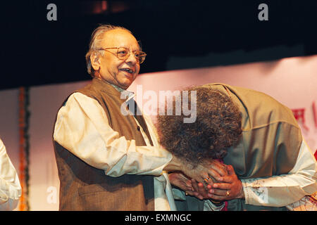 Indian classical music maestro Pundit Shivkumar Sharma and Ustad Allah Rakha - mpa 139856 Stock Photo