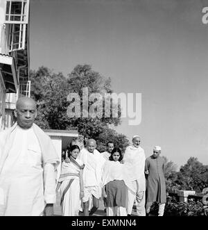 Sardar Vallabhbhai Patel ; Abha Gandhi and others blur photograph ...