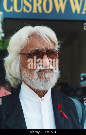 Maqbool Fida Husain commonly known as MF Husain, a Modern Indian painter of international acclaim, India Stock Photo