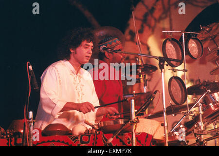 Zakir Hussain is an Indian tabla player, musical producer, film actor and composer. He was awarded the Padma Shri in 1988, and the Padma Bhushan in 2002, by the Government of India. Stock Photo