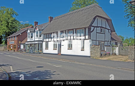 Long Crendon, Buckinghamshire,Thatched Cottage Stock Photo