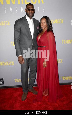 LeBron James and Savannah Brinson at the world premiere of "Space Jam ...