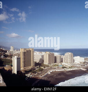 Eine Reise zur Vulkaninsel Teneriffa, Spanien 1970er Jahre. A journey to the volcanic island Tenerife, Spain 1970s. Stock Photo