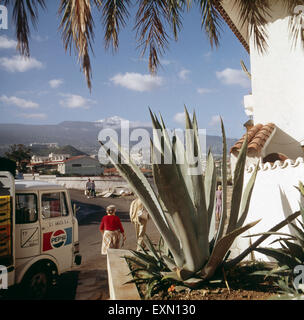 Eine Reise zur Vulkaninsel Teneriffa, Spanien 1970er Jahre. A journey to the volcanic island Tenerife, Spain 1970s. Stock Photo