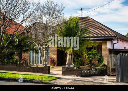 Haberfield, The Garden Suburb, Federation style house, Sydney, Australia Stock Photo